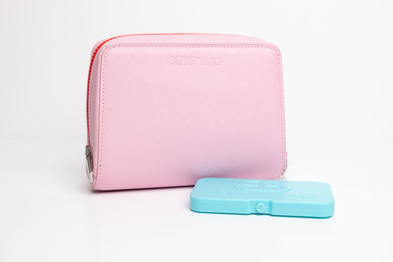 Insulated Cosmetic Clutch Pink