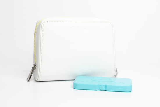 Insulated Cosmetic Clutch White